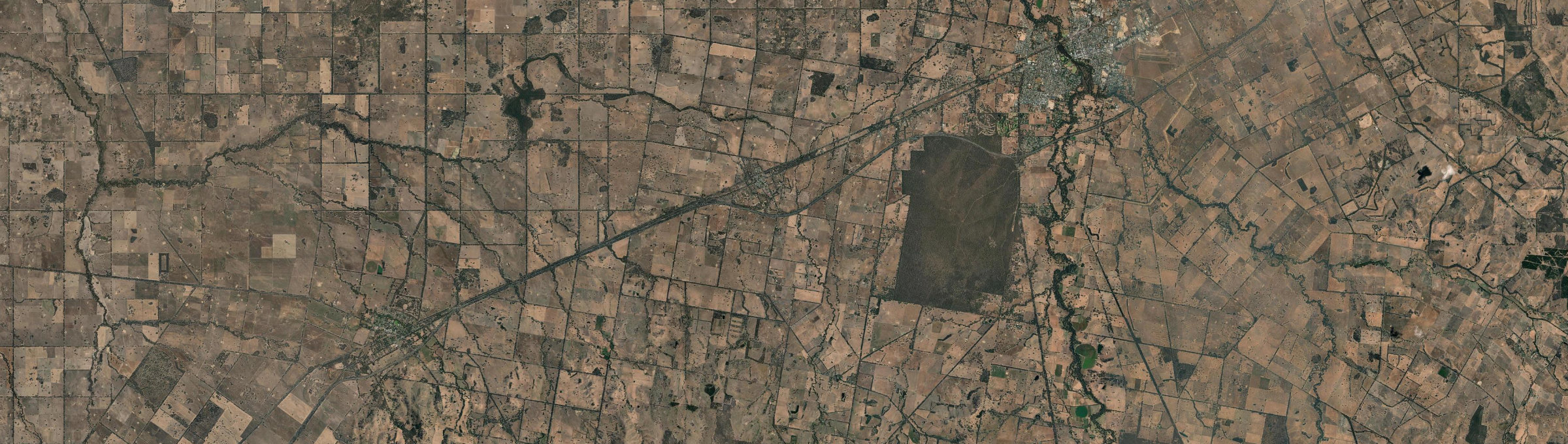 Aerial view of Baddaginnie, VIC