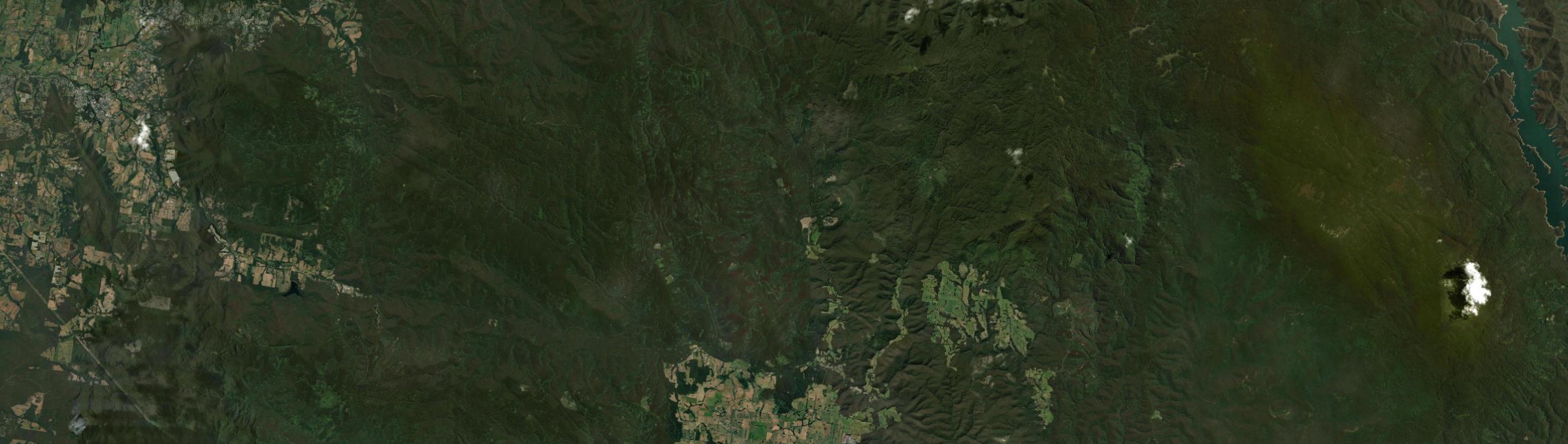 Aerial view of Noojee, VIC