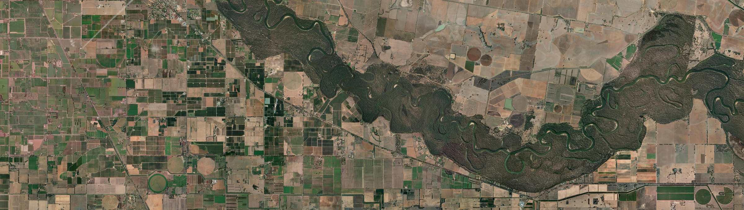 Aerial view of Cobram East, VIC
