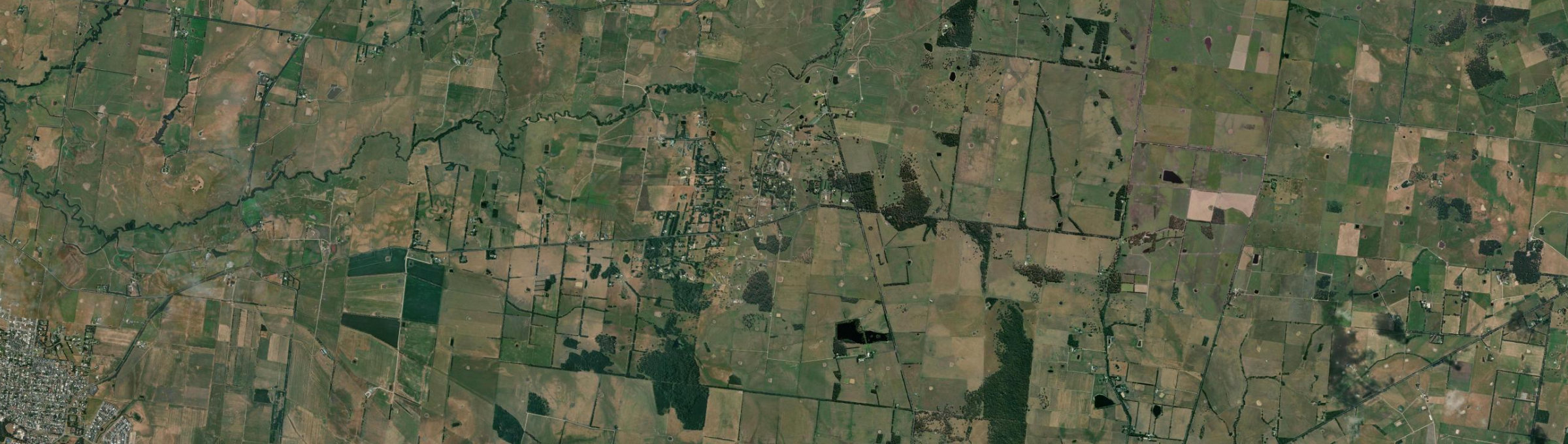 Aerial view of Wattle Bank, VIC