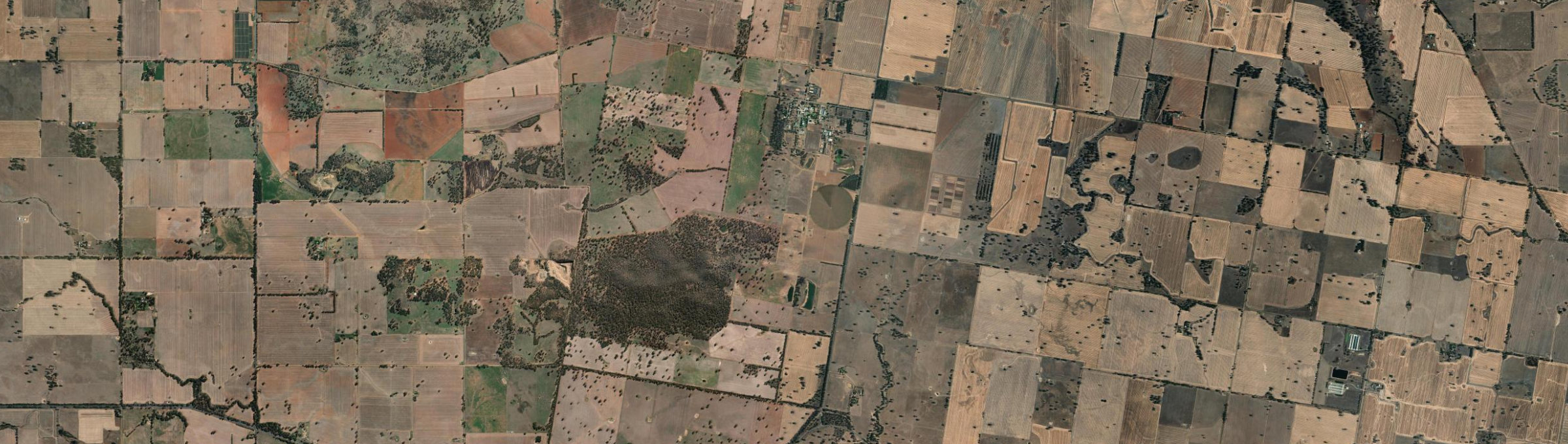 Aerial view of Dookie College, VIC