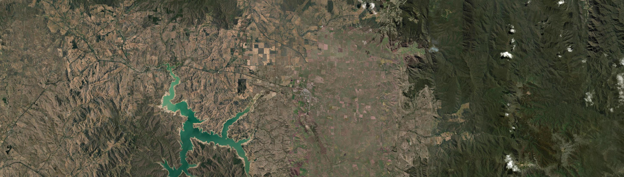 Aerial view of Mansfield (Vic.), VIC