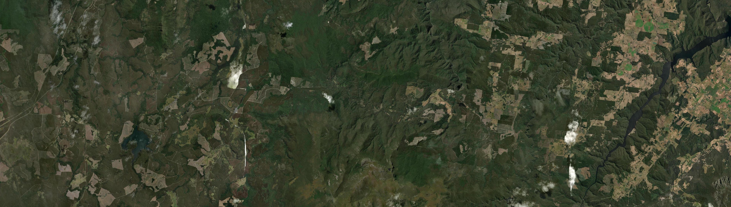 Aerial view of Loongana, TAS