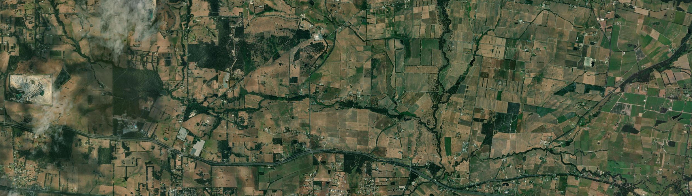 Aerial view of Bunyip North, VIC