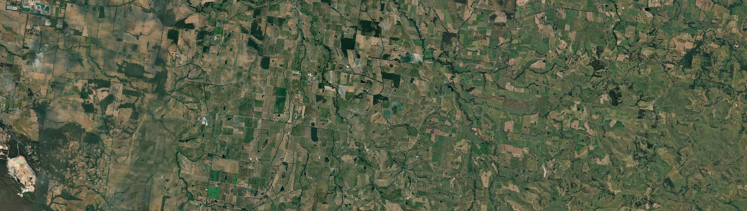 Aerial view of Poowong North, VIC