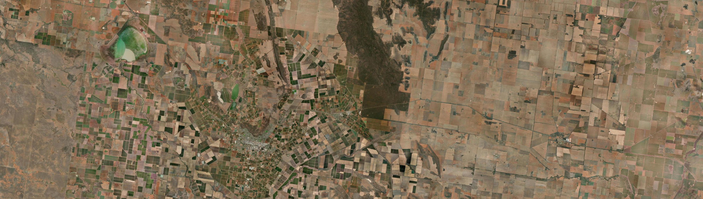 Aerial view of Yenda (NSW), NSW