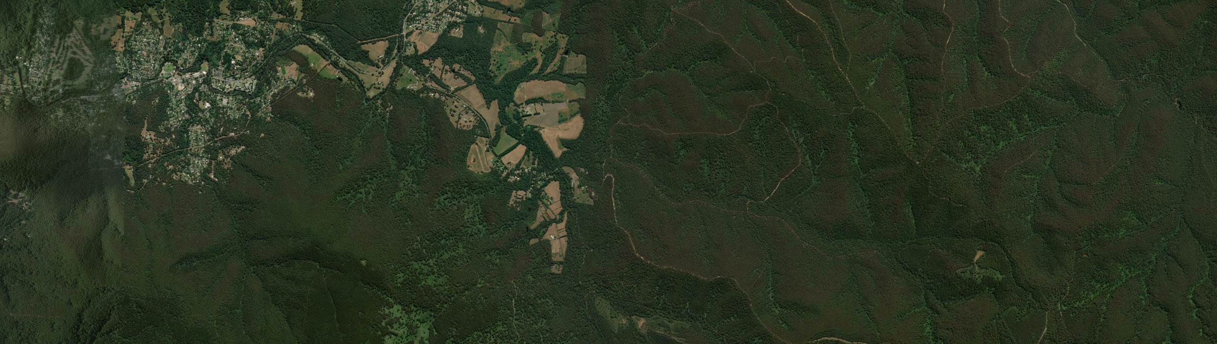 Aerial view of Big Pats Creek, VIC
