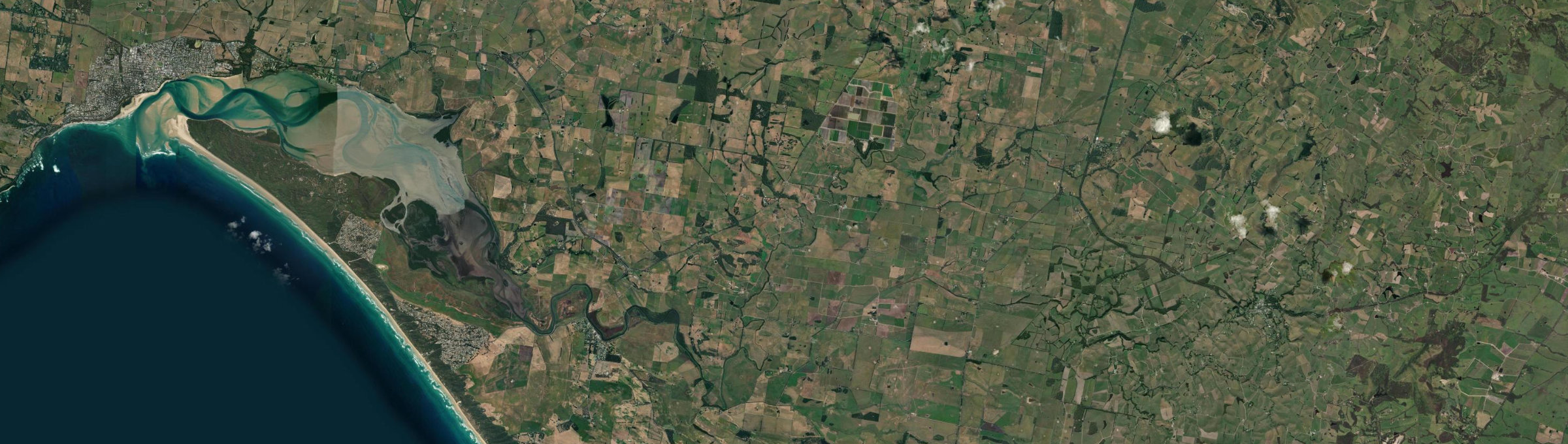 Aerial view of Middle Tarwin, VIC