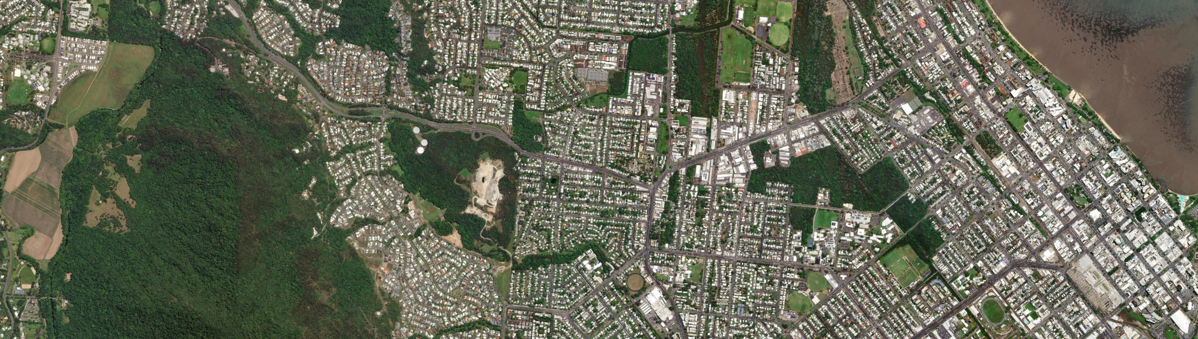 Aerial view of Manoora (Qld), QLD