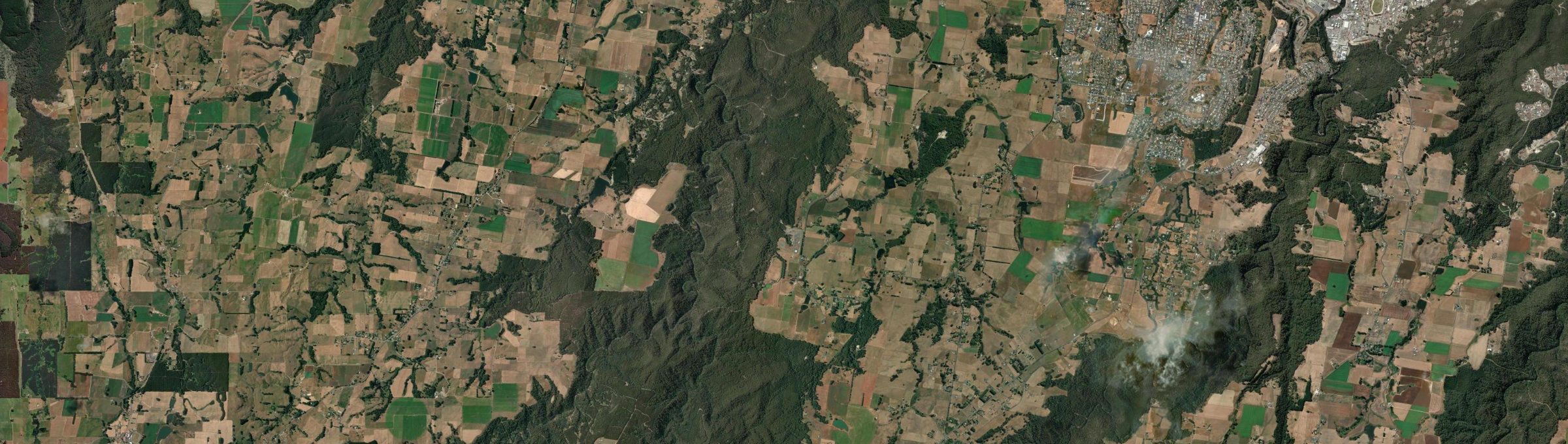 Aerial view of West Mooreville, TAS