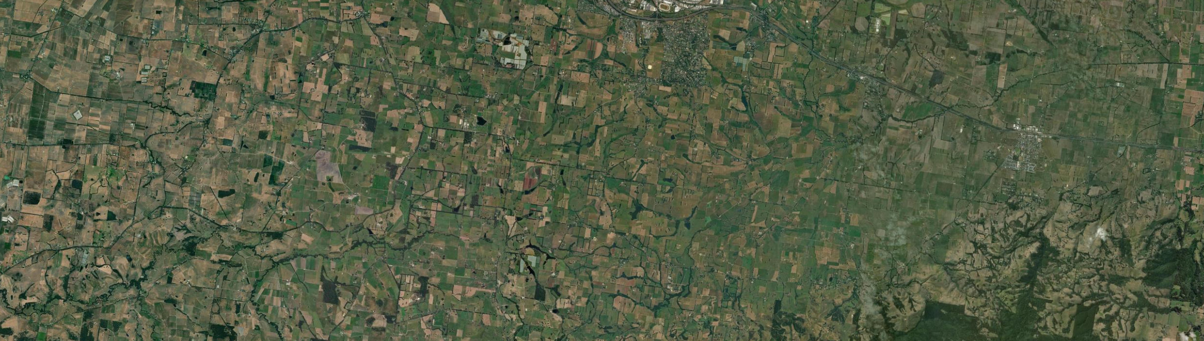 Aerial view of Warragul South, VIC