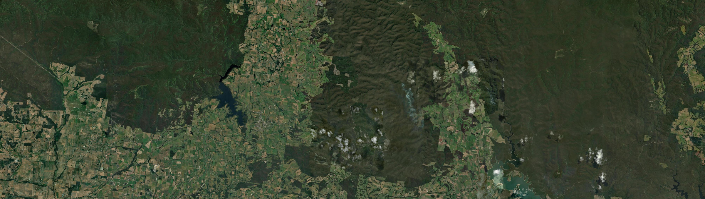 Aerial view of Neerim East, VIC