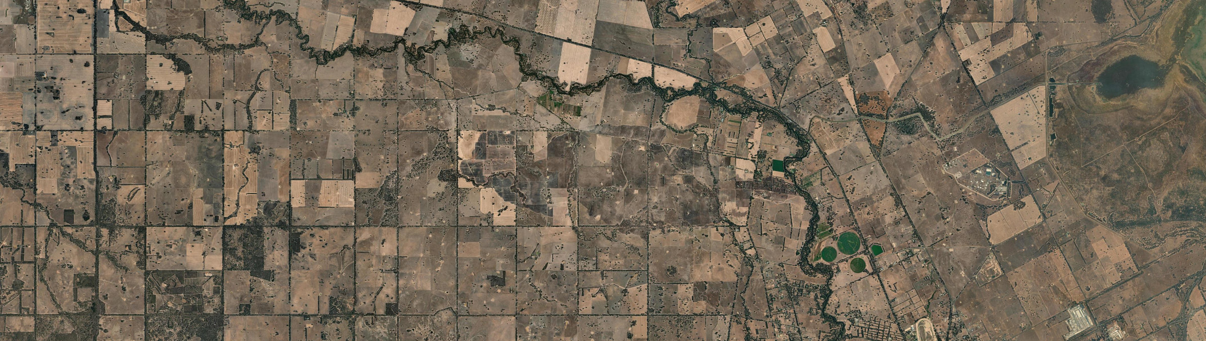 Aerial view of Goomalibee, VIC
