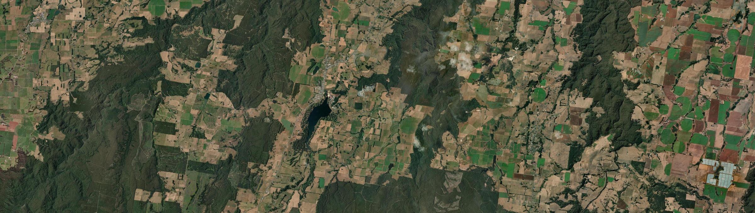 Aerial view of East Ridgley, TAS