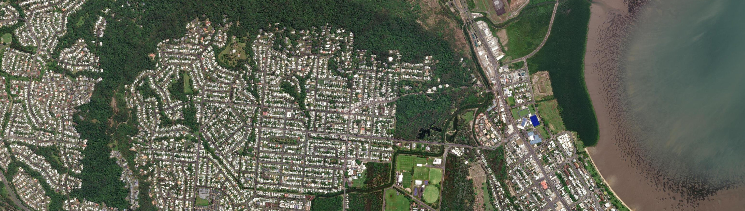 Aerial view of Edge Hill, QLD