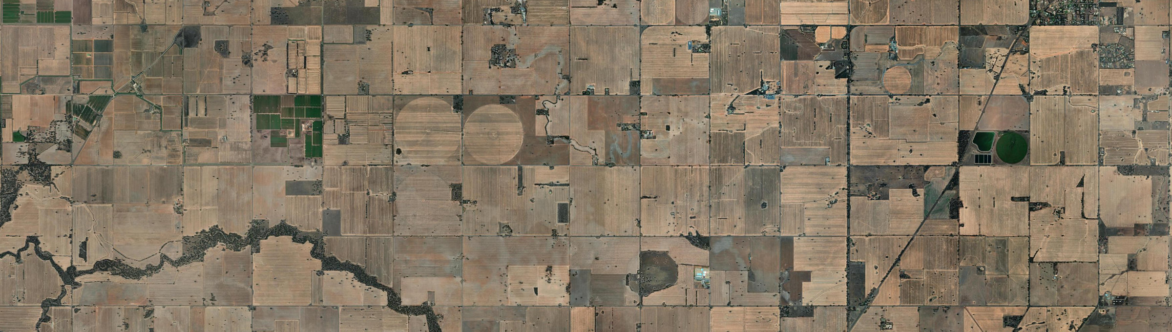 Aerial view of Burramine South, VIC