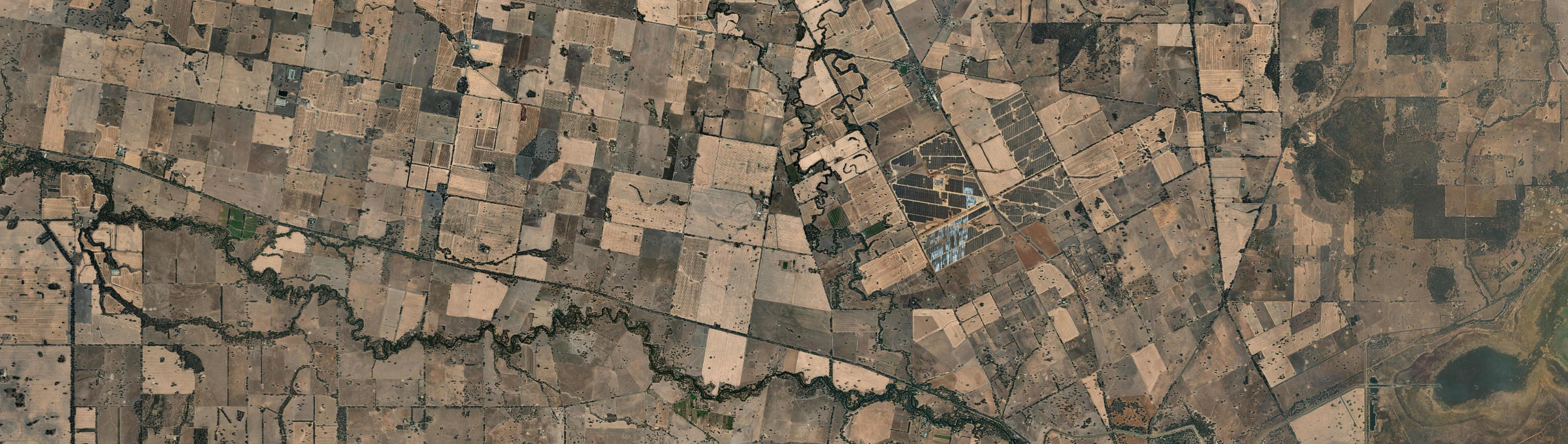 Aerial view of Broken Creek, VIC