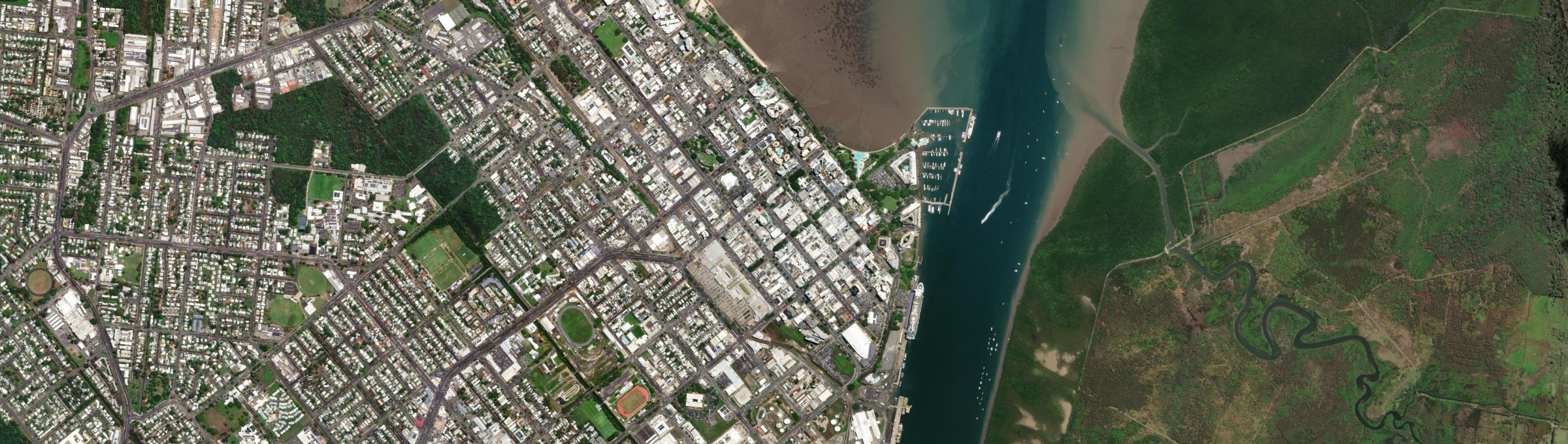 Aerial view of Cairns City, QLD