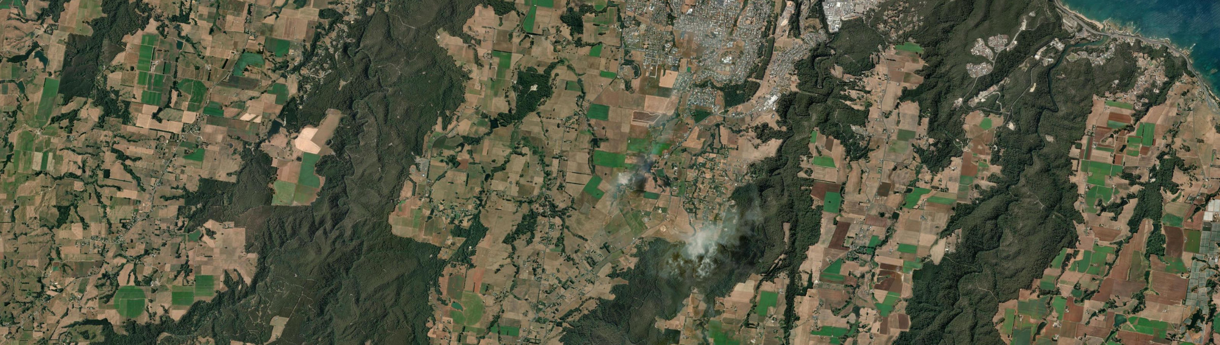 Aerial view of Mooreville, TAS