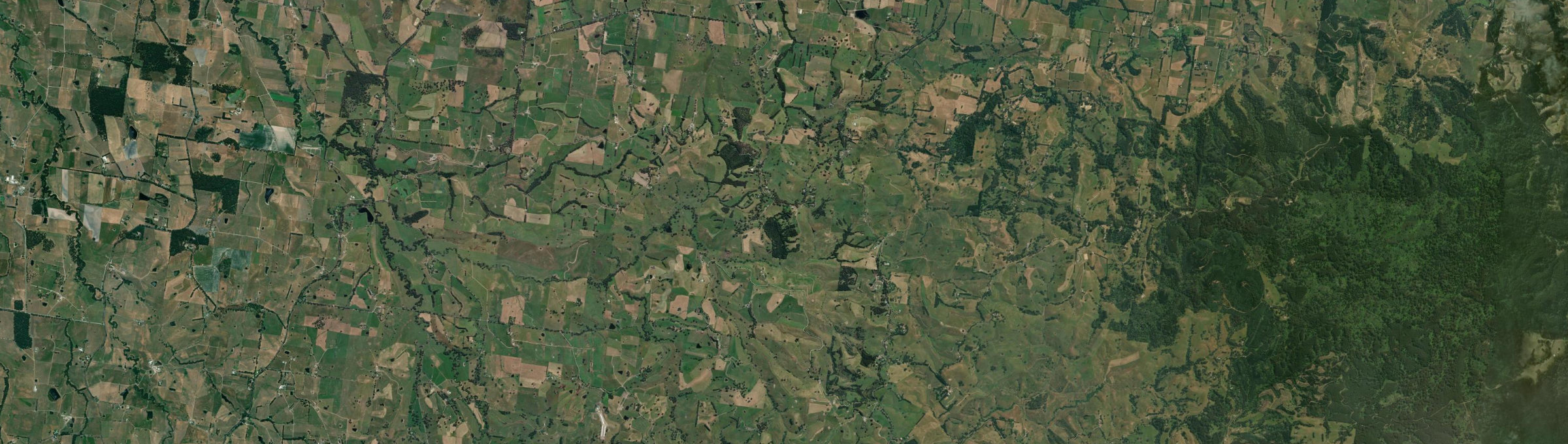 Aerial view of Tetoora Road, VIC