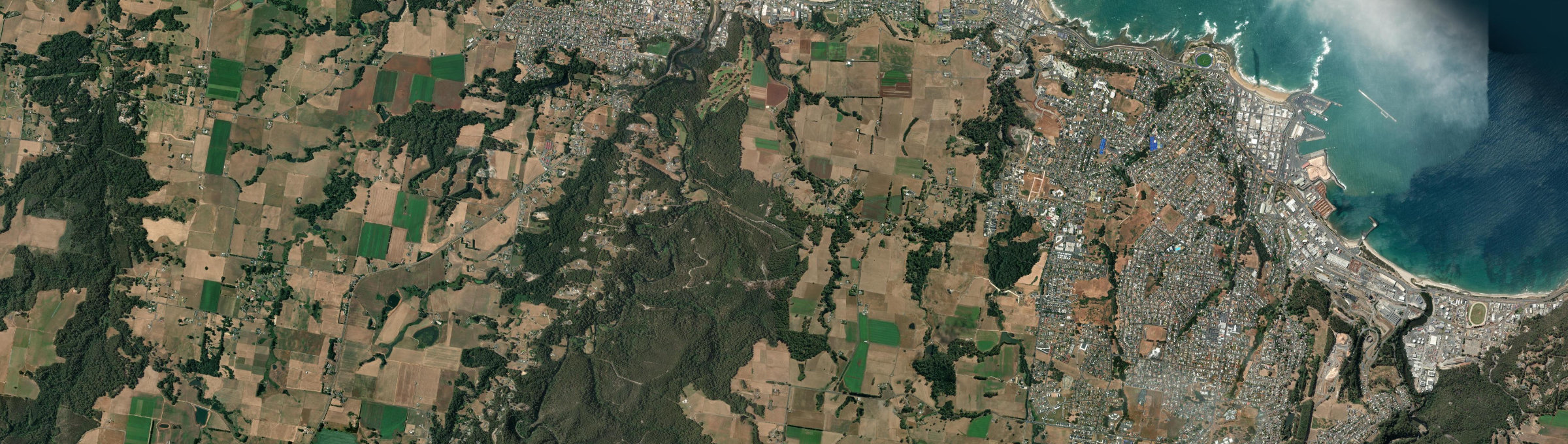 Aerial view of East Cam, TAS