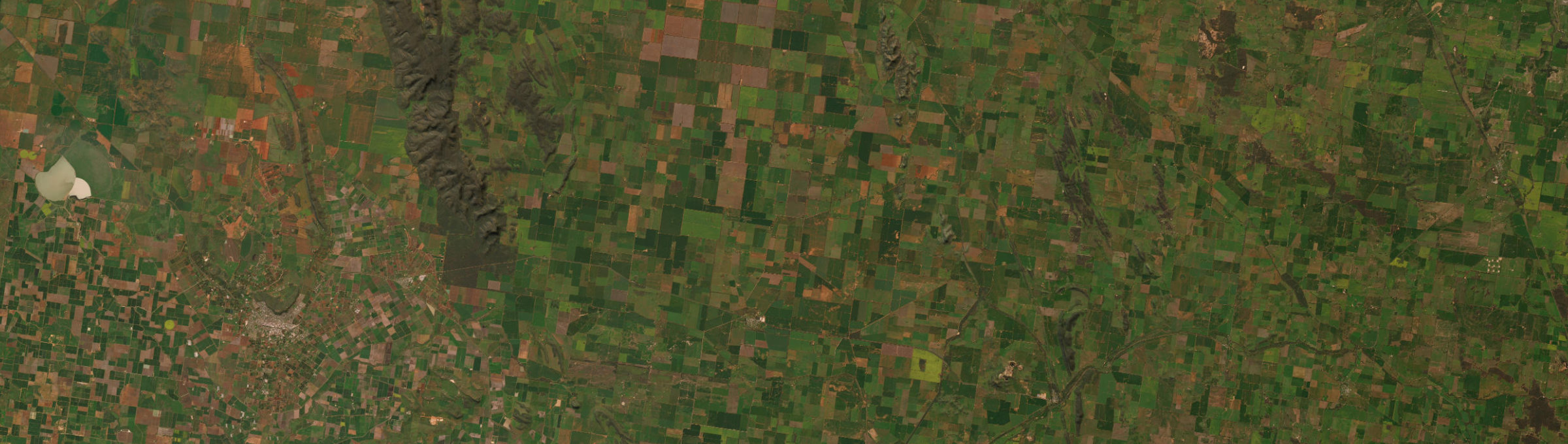 Aerial view of Barellan, NSW