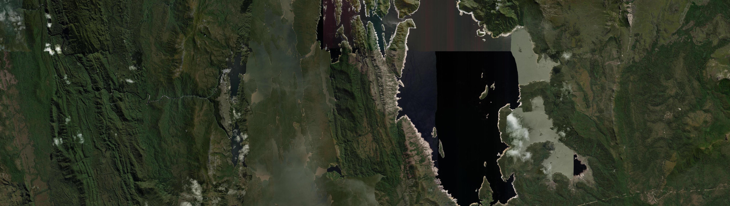 Aerial view of Strathgordon, TAS