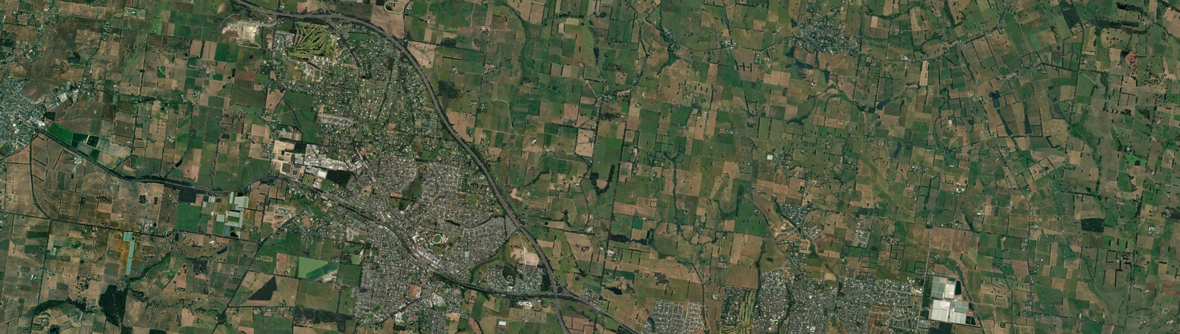 Aerial view of Drouin East, VIC