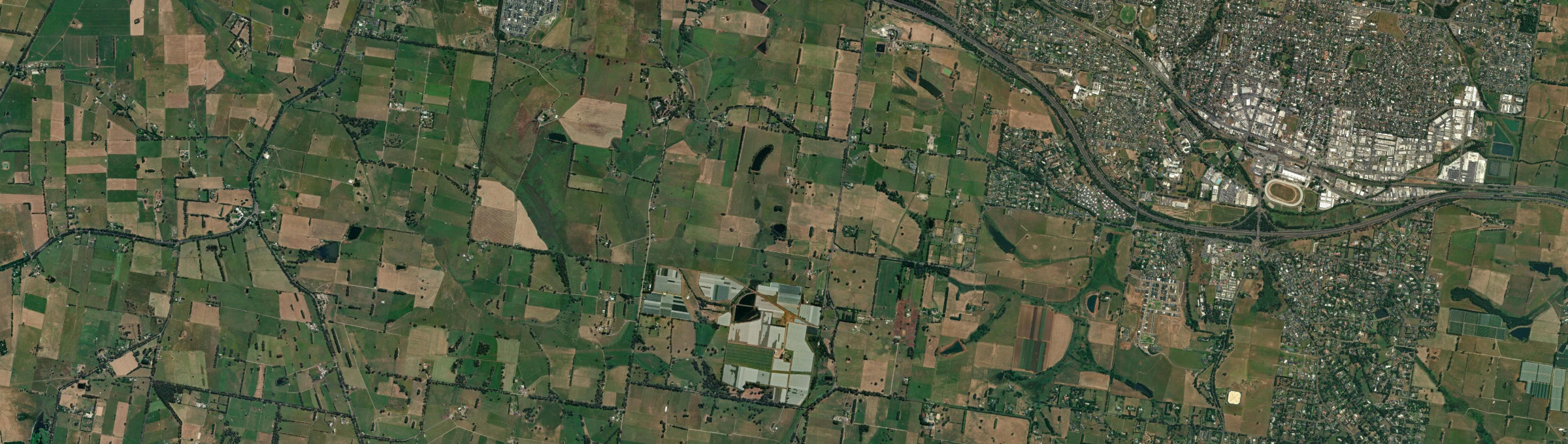 Aerial view of Warragul West, VIC