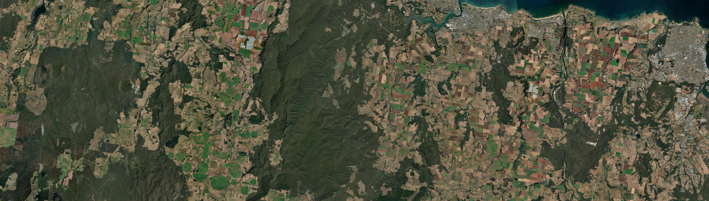 Aerial view of North Motton, TAS