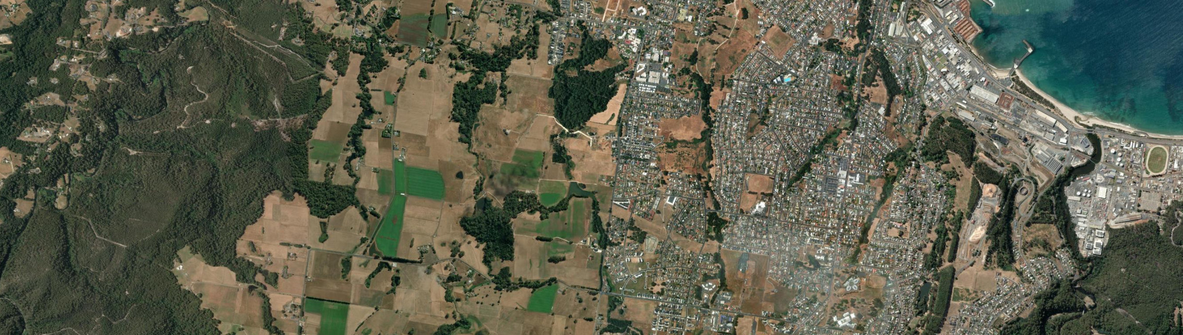 Aerial view of Shorewell Park, TAS