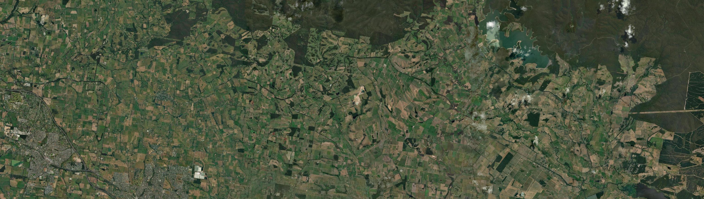 Aerial view of Shady Creek, VIC