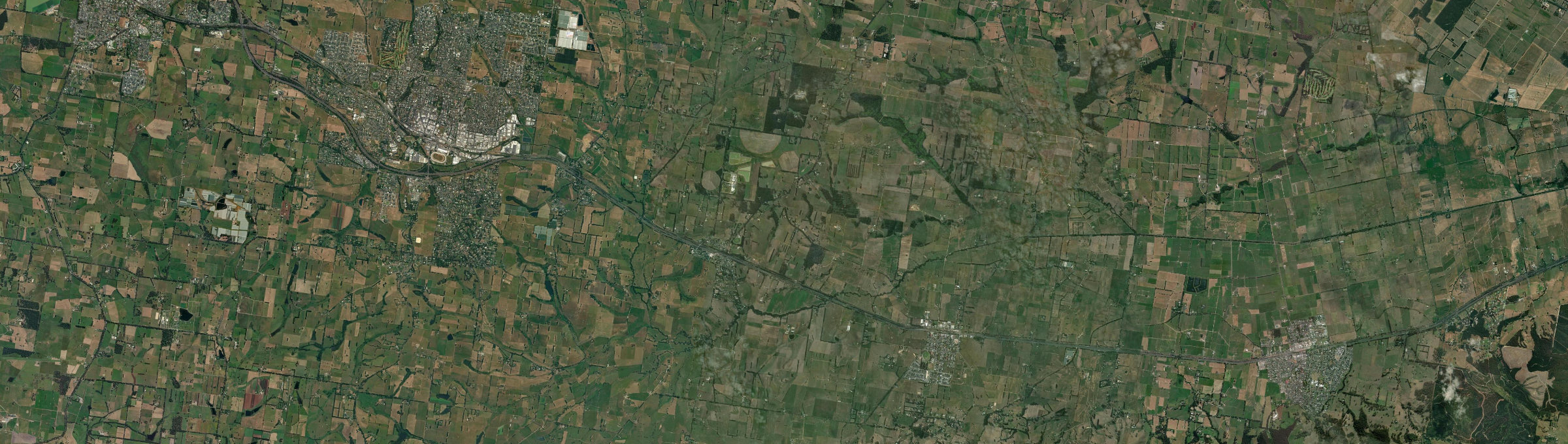 Aerial view of Darnum, VIC