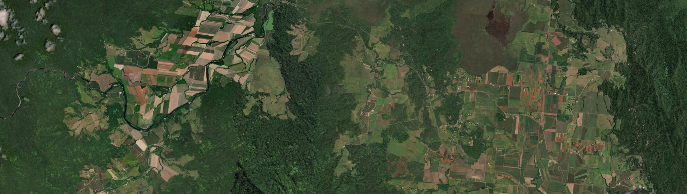 Aerial view of Waugh Pocket, QLD