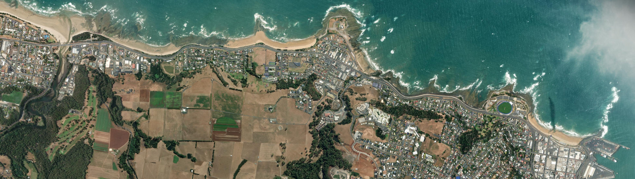 Aerial view of Cooee, TAS
