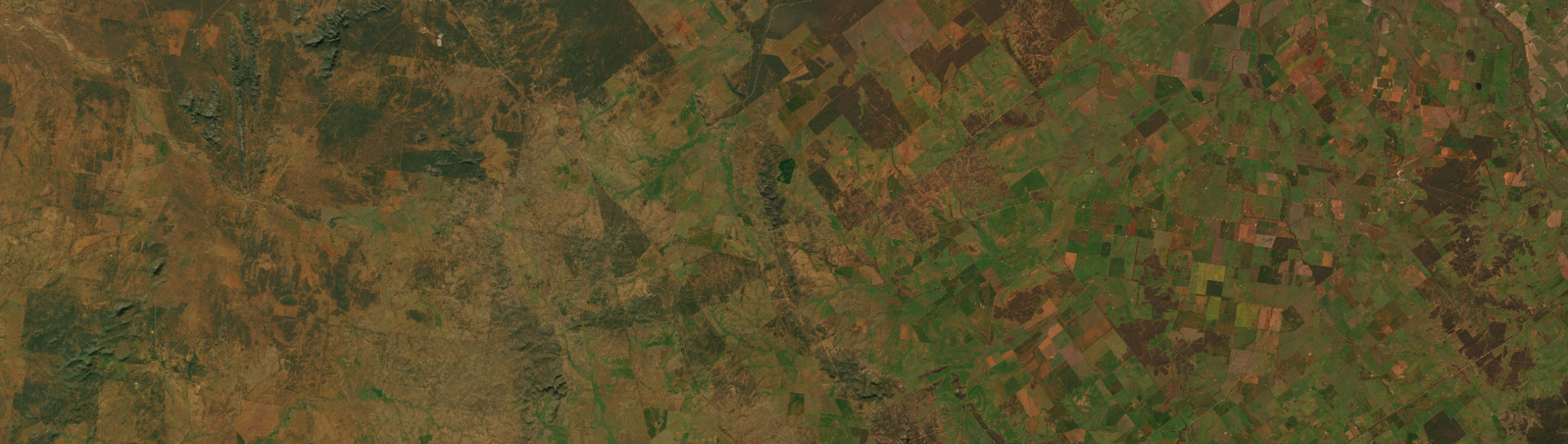 Aerial view of Bobadah, NSW