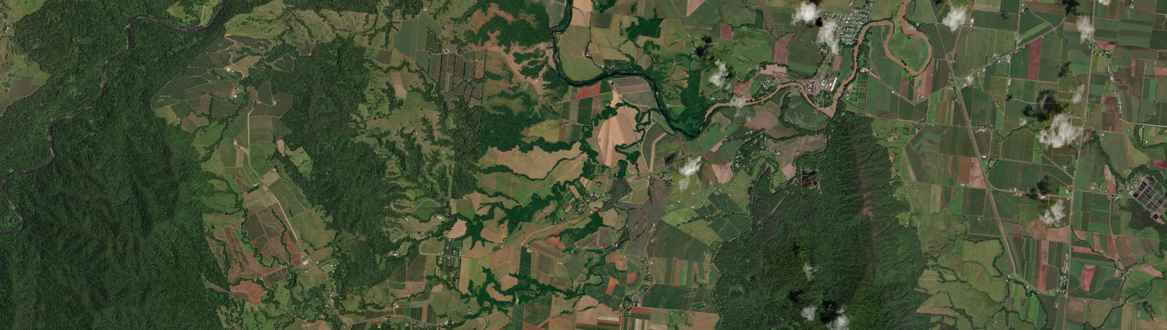 Aerial view of Camp Creek (Qld), QLD