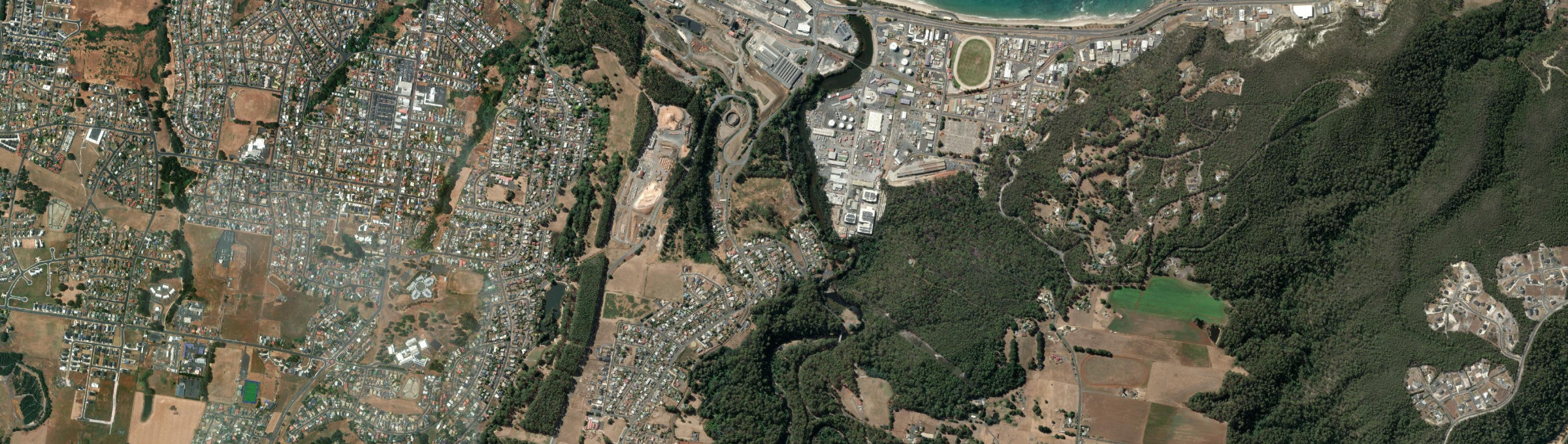 Aerial view of Emu Heights (Tas.), TAS