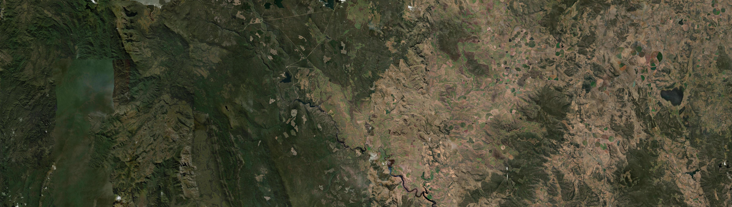 Aerial view of Ouse, TAS