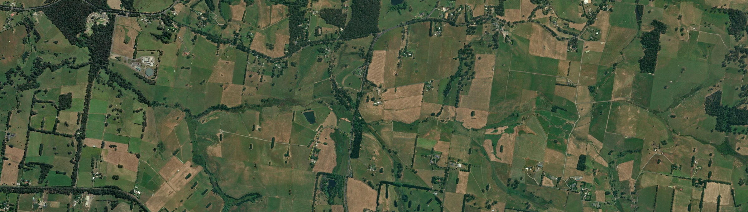 Aerial view of Bravington, VIC