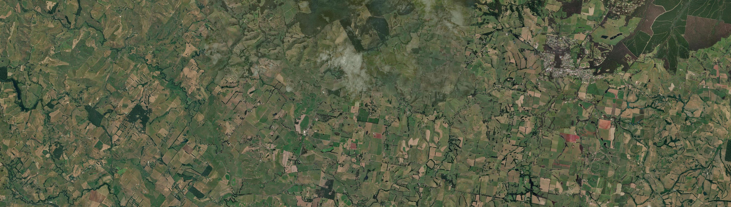 Aerial view of Berrys Creek, VIC
