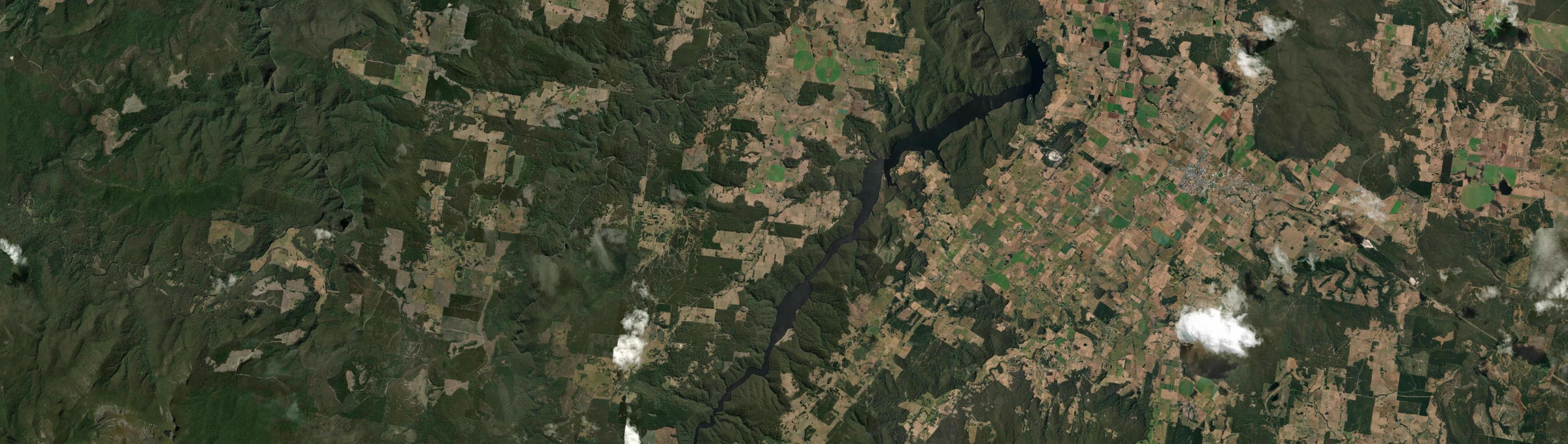 Aerial view of Wilmot, TAS