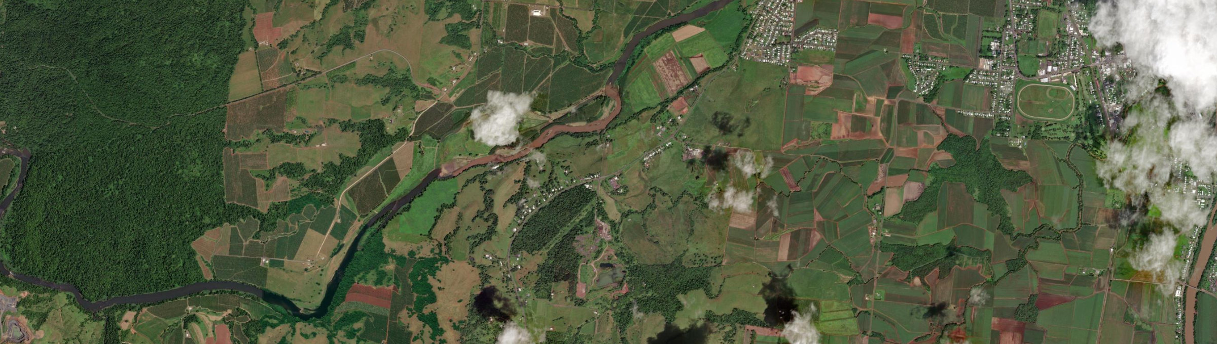 Aerial view of Stoters Hill, QLD
