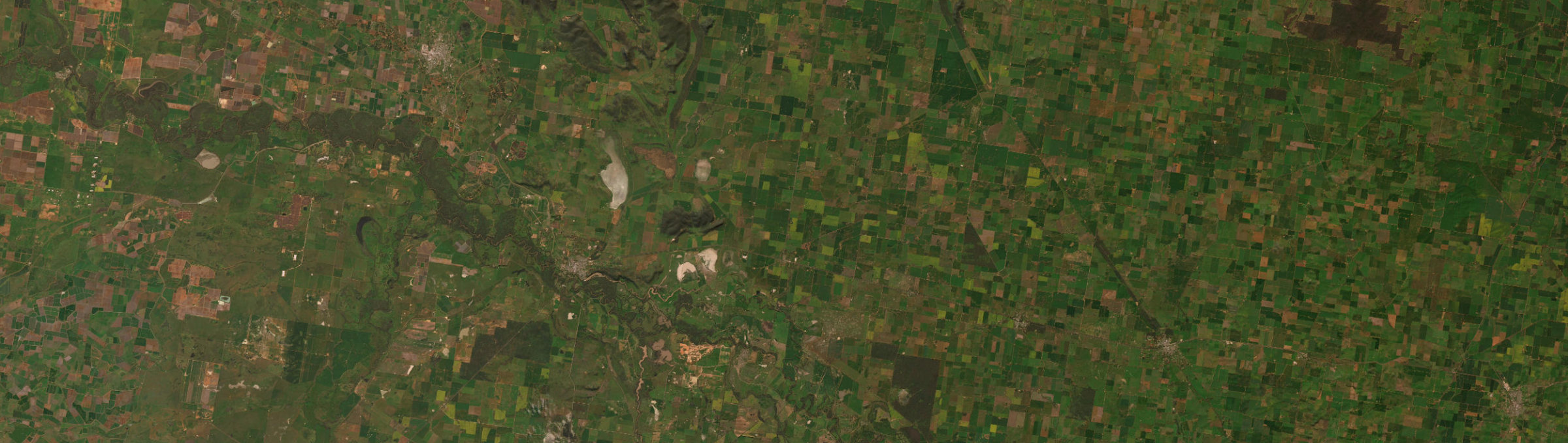 Aerial view of Grong Grong, NSW