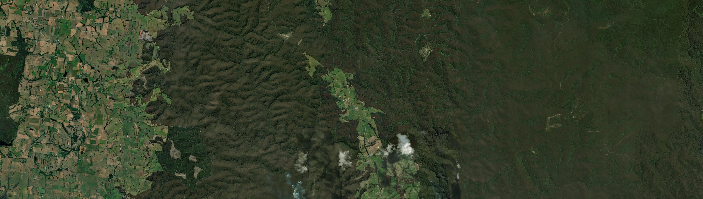 Aerial view of Fumina South, VIC