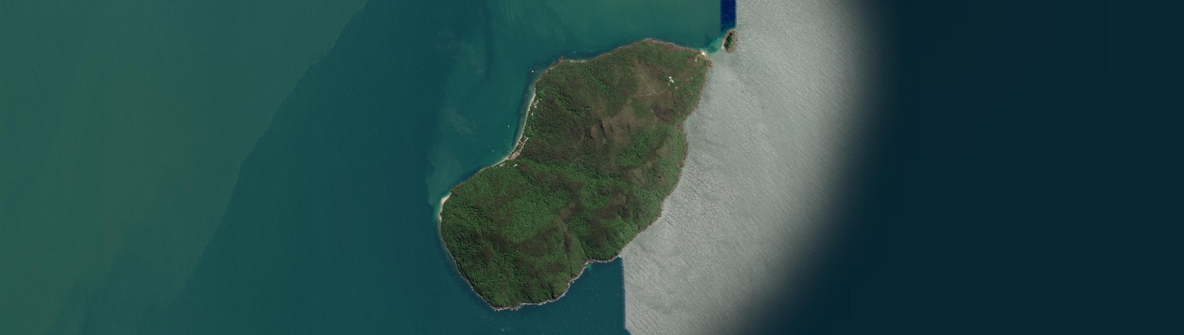 Aerial view of Fitzroy Island, QLD