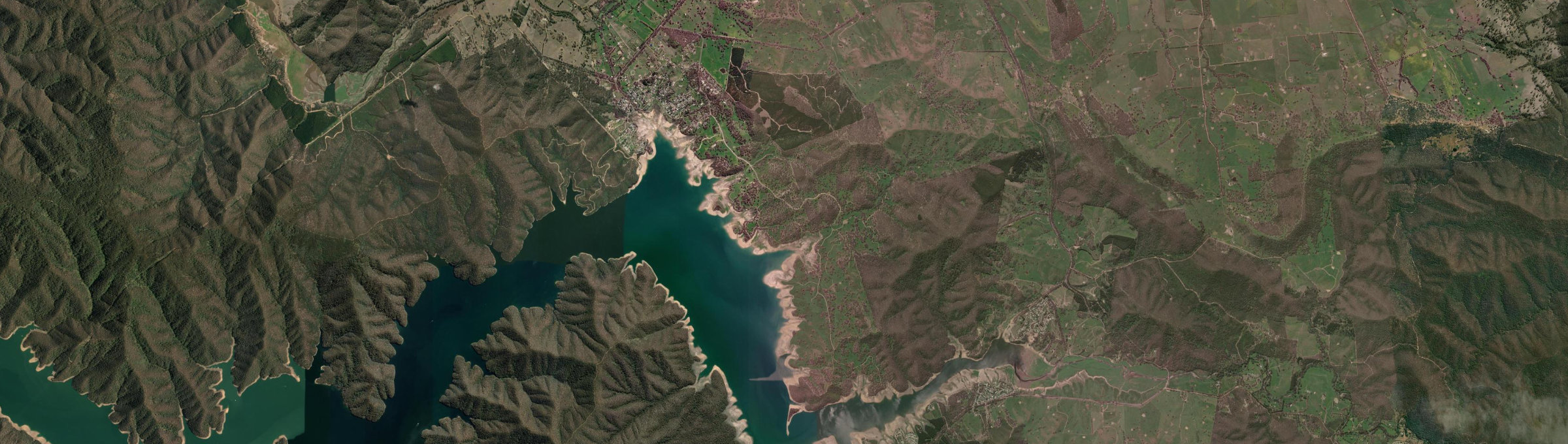 Aerial view of Mountain Bay, VIC