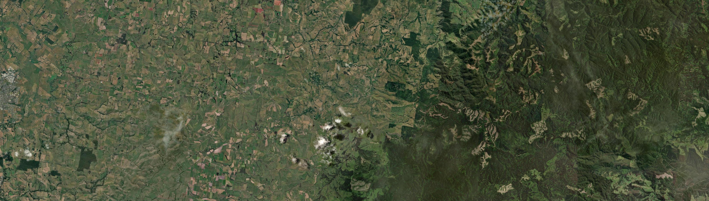 Aerial view of Mirboo, VIC