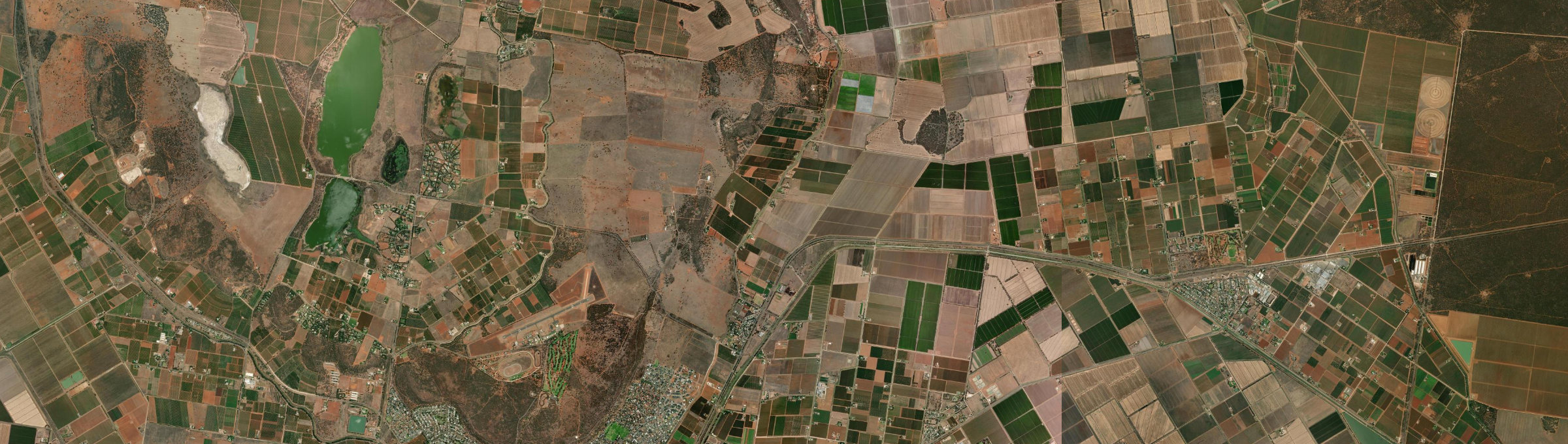 Aerial view of Beelbangera, NSW