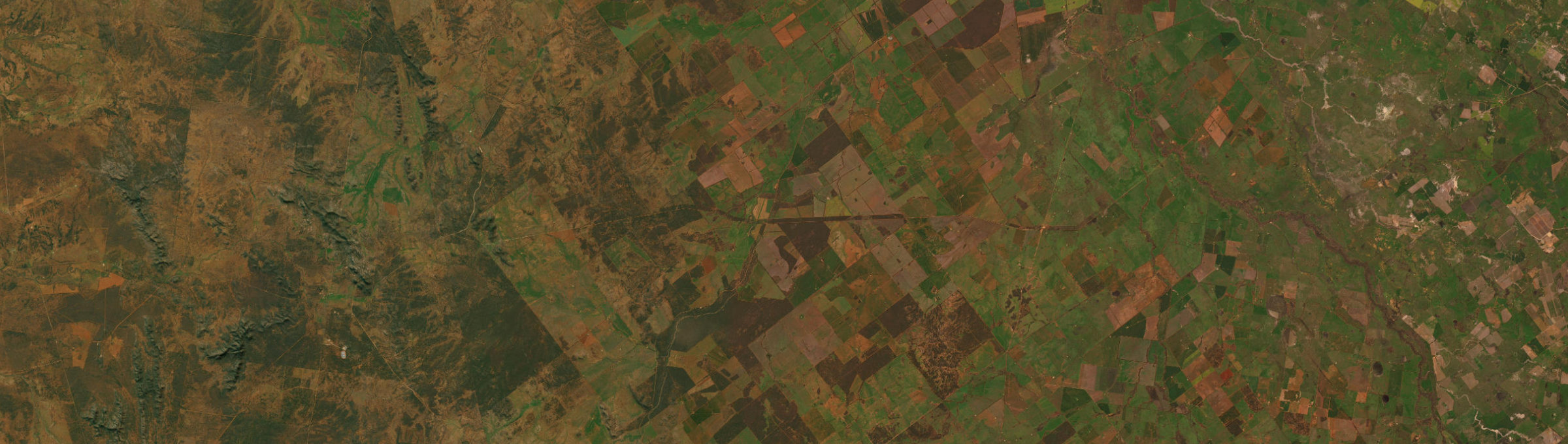 Aerial view of Pangee, NSW